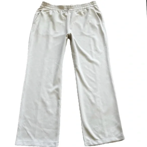 LULULEMON SOFTSTREME HIGH RISE PANT SIZE 14 Cream Wide-Leg Pants Elevated Refine - Picture 6 of 7